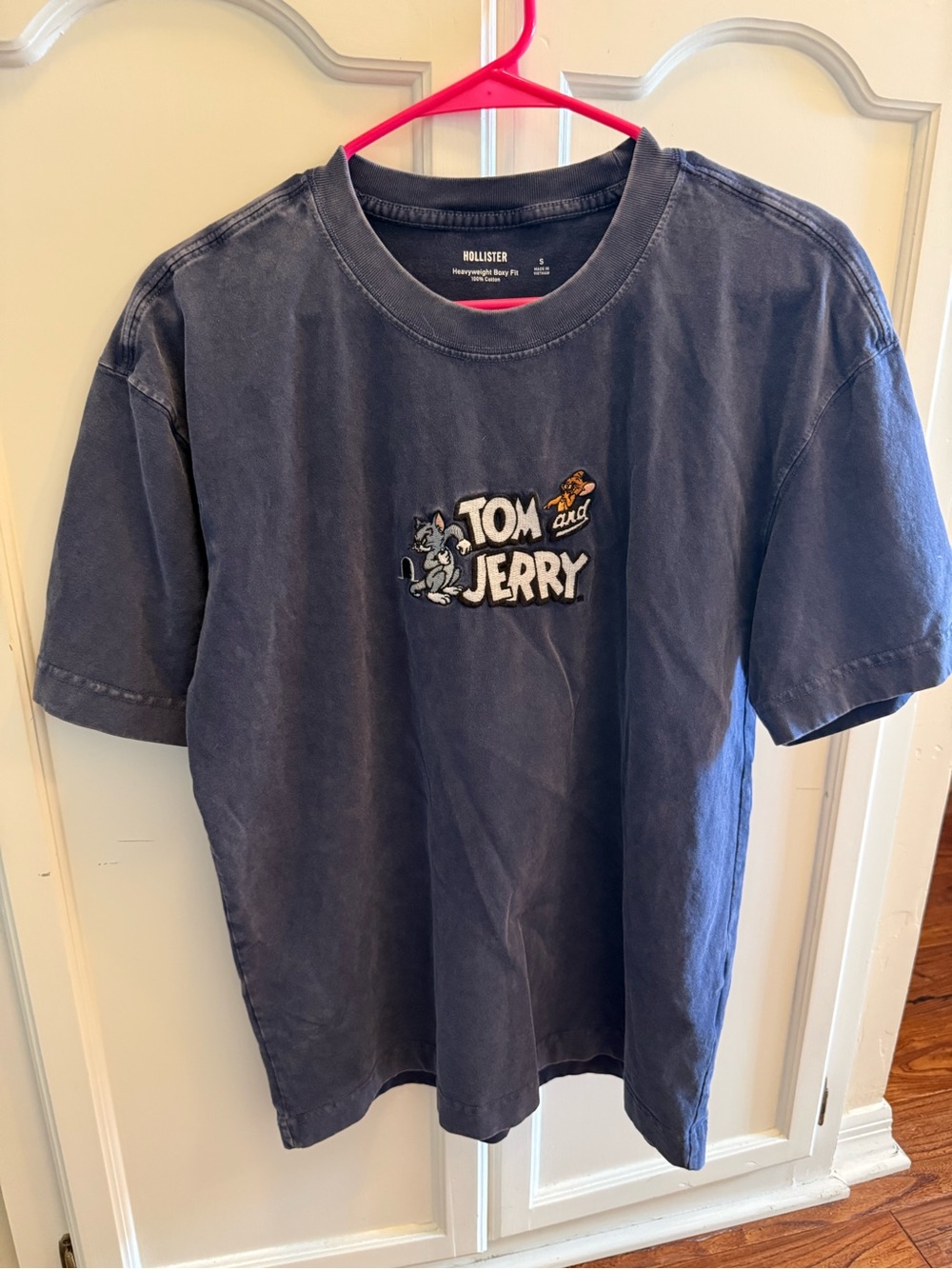 M- Hollister Navy Blue Tom & Jerry Short Sleeve Tee